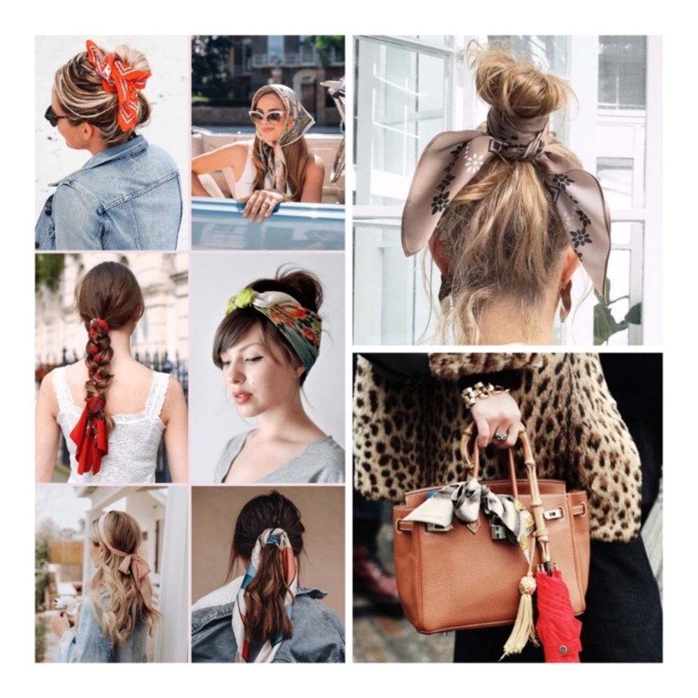 2/$24 🎉JUST IN! Leopard Hair/Neck/Purse Scarf - Picture 4 of 5